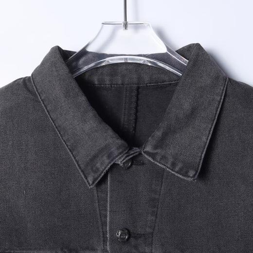 KY008SDSA男士秋冬新款痞帅男装复古水洗做旧牛仔夹克外套休闲宽松 商品图2