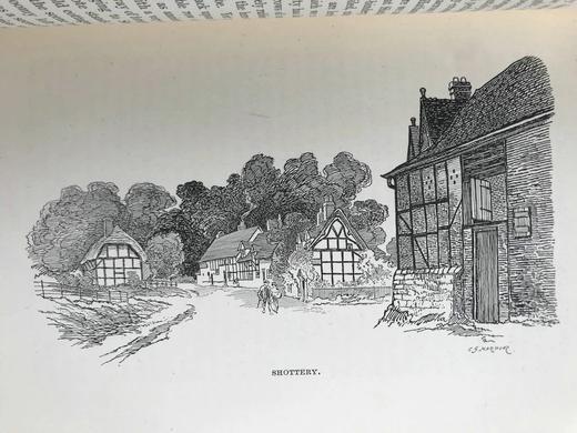 1912年 莎士比亚故乡的夏日 数十幅插图 布面精装大32开 商品图13