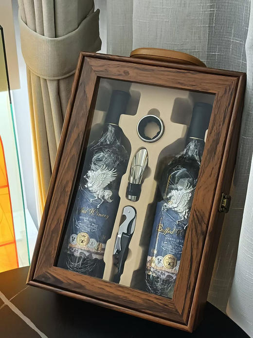 回笼资金亏清🆘线下899💰现2支礼盒168。西班牙进口🇪🇸布菲德酒庄·马恩赛斯干红葡萄酒 14.5%vol 5大酒庄奖章标识荣誉傍身 高定黄花梨pvc木纹礼盒 送礼自留皆宜 商品图0