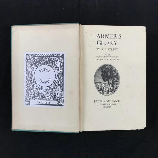 1934年 斯特里特《农夫的荣耀》 拉韦拉特木刻版画插图 精装32开 商品图2