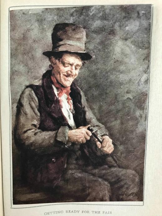 1912年 爱尔兰生活的惬意时光 16幅彩色手工贴图 漆布精装32开 商品图13