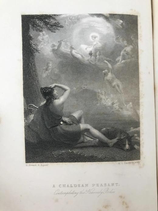 1836年 现代艺术赏析 24幅原品版画插图 漆布精装32开 商品图14