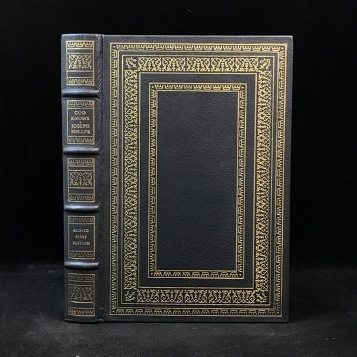 签名首版！约瑟夫・海勒《上帝知道》 配插图 富兰克林图书馆豪华皮装本 商品图0