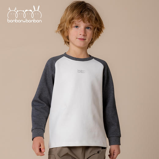 插肩袖针织T恤 商品图0