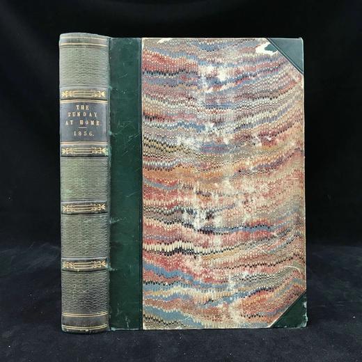 1856年 礼拜日杂志 数百幅插图 真皮精装18开 商品图0