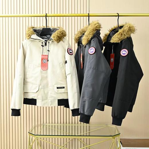 加拿大鹅2026派克服大毛领加厚连帽工装羽绒服情侣外套 商品图0