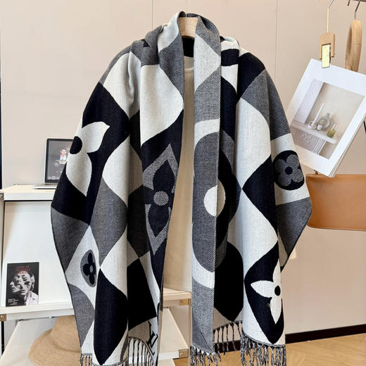 秋冬特惠💰150 LV围巾 上新！秋冬男女同款，高端羊绒针织围巾 商品图3