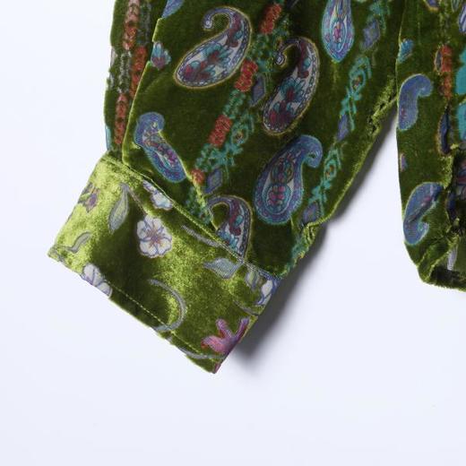 26CS06SDSA男士秋冬新款痞帅男装潮牌植绒植绒花卉立领长袖衬衫百搭休闲 商品图4