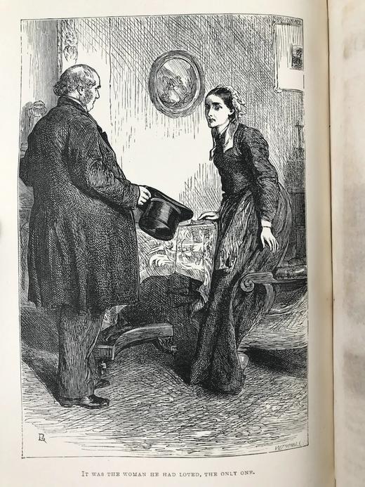 1869年 康希尔杂志 12页精美版画插图 真皮精装大32开 商品图13