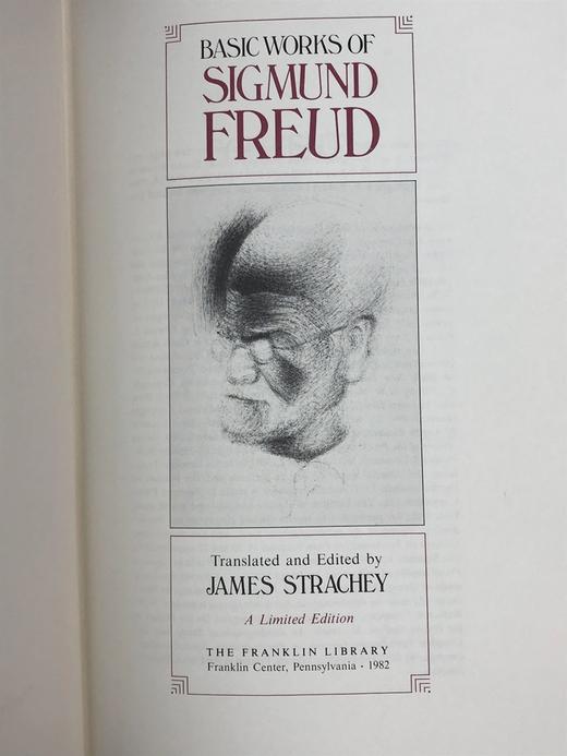限量版！西格蒙德・弗洛伊德《西格蒙德・弗洛伊德基础著作集》 富兰克林图书馆豪华皮装本 商品图2