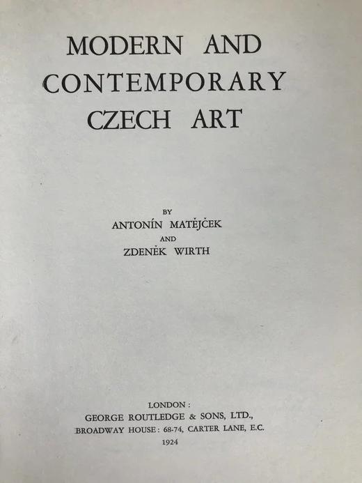 1924年 捷克艺术图集 203幅插图 精装16开 商品图2