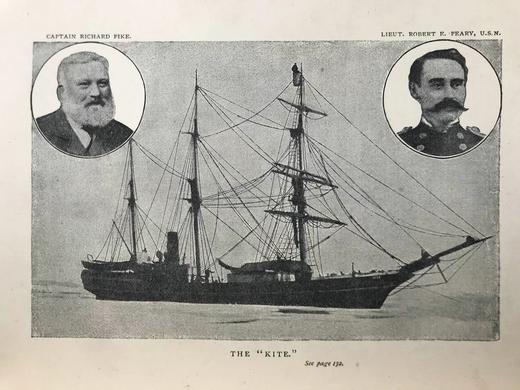 1899年 穿越格陵兰岛的冰原 12幅插图 漆布精装32开 商品图9