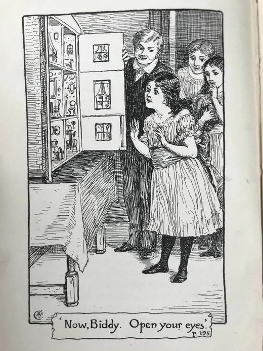 1889年 莫尔斯沃思夫人《教区牧师的孩子们》 沃尔特克兰7幅插图 漆布精装32开 商品图11
