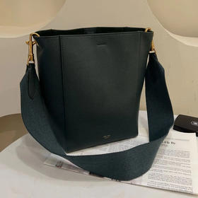 Celine Sangle 墨绿 牛皮 小号 水桶包