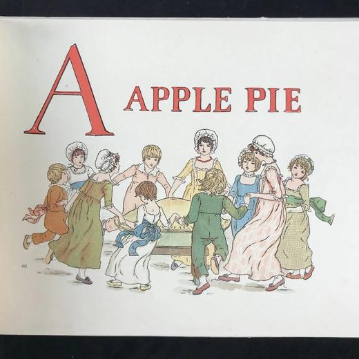 约20世纪早期 凯特·格林纳威《一个苹果派》 20页彩色插图 布脊精装16开 商品图3
