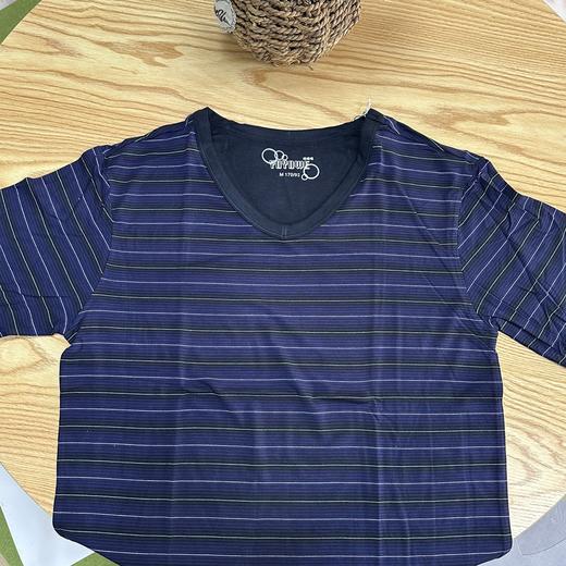 【特惠不退换】男装莫代尔纯色/条纹亲肤贴服打底单件上衣   2SZ108/2SZ108-18 商品图1