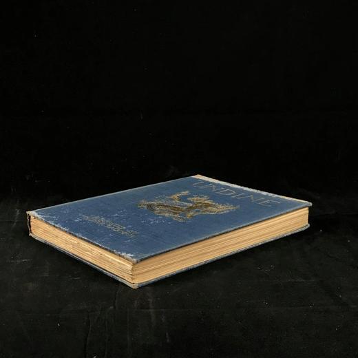 鬼才拉克姆15幅彩色手工贴图！1909年 莫特·富克《水妖记》 漆布精装16开 商品图1