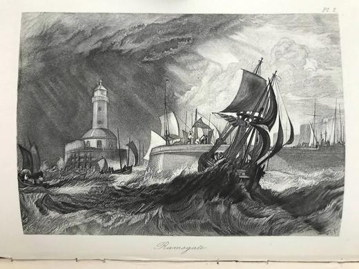 1895年 罗斯金《英国的港口》 透纳13幅插图 漆布精装32开 商品图4