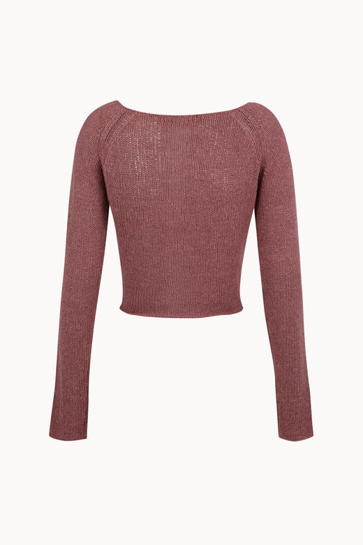 Cortana 26PS 烟熏玫瑰sylva丝棉麻针织开衫 商品图11