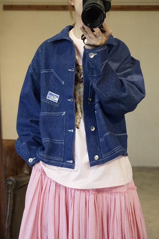 Story mfg 廓形牛仔蓝外套 商品图9