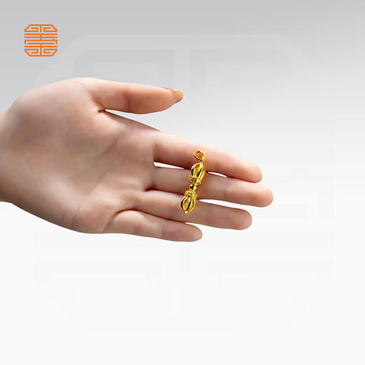 玺匠金铺《五股金刚杵（小号）》足金9999 黄金吊坠挂件礼物 商品图6