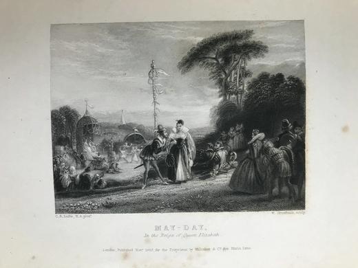 1836年 现代艺术赏析 24幅原品版画插图 漆布精装32开 商品图13