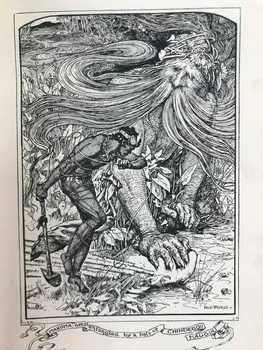 1906年 安德鲁·朗格《橙色童话书》 8幅彩色与大量黑白插图 漆布精装32开 商品图12