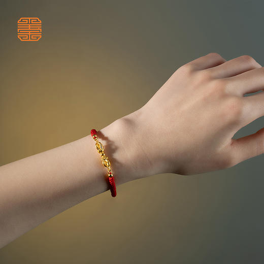 玺匠金铺《金刚杵手链》足金9999 黄金手链 商品图7