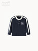 磨毛藏青拼色亨利领针织上衣 商品缩略图3