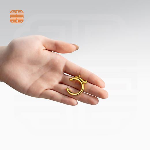 玺匠金铺《鸿运龙》足金9999 黄金吊坠挂件礼物 商品图6