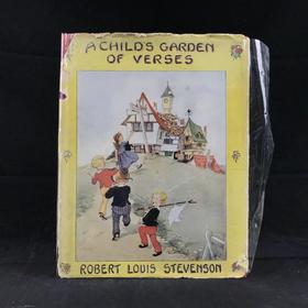 1929年 史蒂文森《童诗花园》 尤拉莉精美彩色插图 精装16开