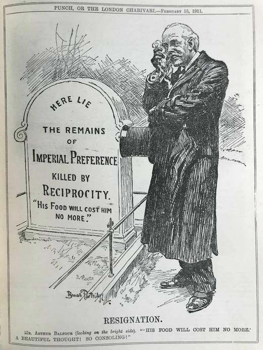 1911年1-6月 英国讽刺漫画杂志《笨拙》 数百幅插图 漆布精装16开 商品图5