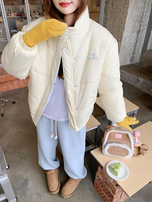 <曾小咸推荐>现货秒杀 ！微信超特价！韩系立领短款棉袄 日常329.99 立减170 秒杀159.99！！ 商品图6