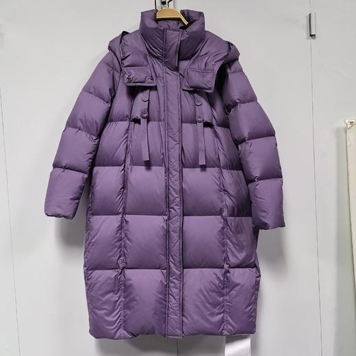 ZC连帽扣饰羽绒长外套50920 冬季 009994341601 商品图0