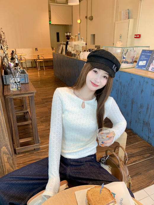 <曾小咸推荐>现货秒杀 ！微信超特价！镂空磨毛打底衫 日常129.99 立减70 秒杀59.99！！ 商品图13