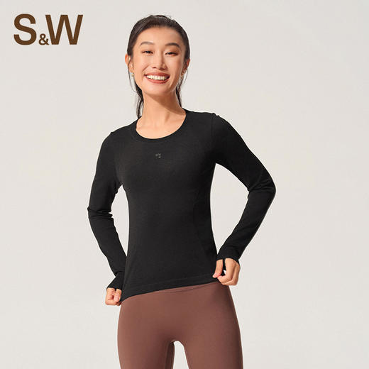 【sw速惟】透气抗菌面料亲肤裸感跑步修上衣S4AW4157 商品图6