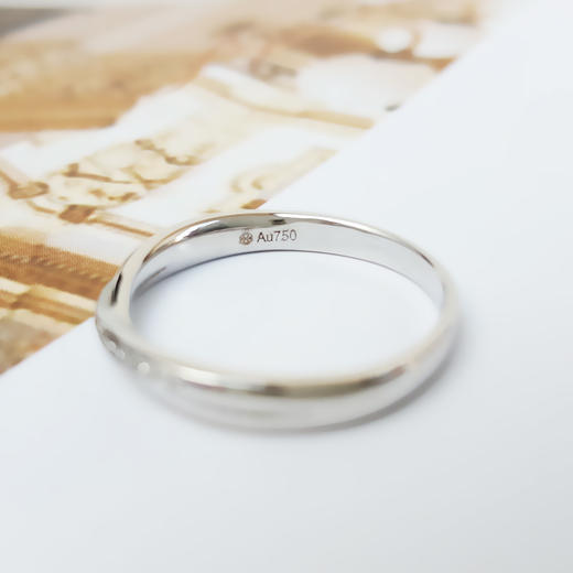 AU750白金时尚设计款X型排镶钻石戒指14号（戒圈可改）301225NJS35特价：2680 商品图5