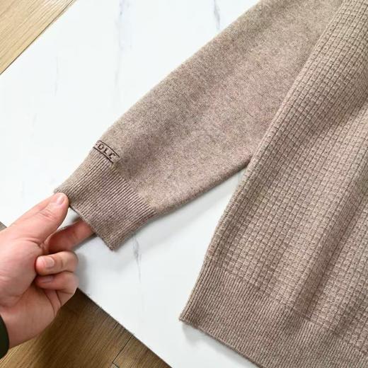 杰尼亚2025春秋季新款半拉链针织运动休闲羊毛衫打底衫！ 商品图8