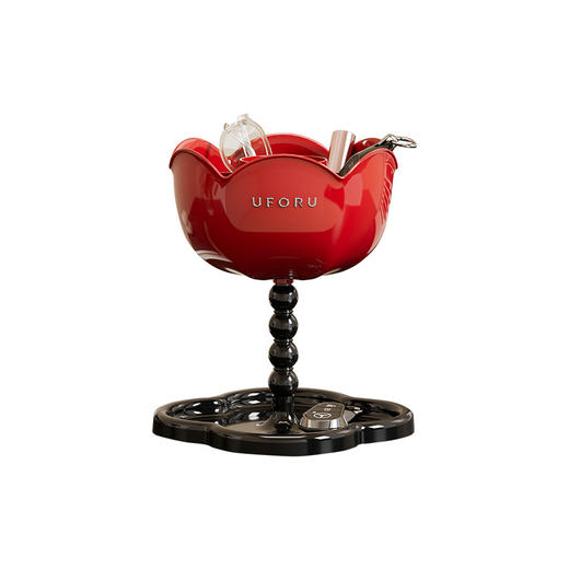 【创意复古 四叶草多用置物架】入户玄关钥匙置物架 客厅卧室装饰摆件 双层塑料花朵收纳整理架 首饰置物架 商品图3