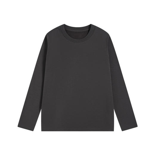 【79元2件】美式休闲280g重磅加绒棉质卫衣 秋冬季宽松纯色保暖长袖T恤 商品图4