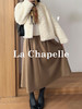专柜实拍【超模伞裙】拉夏贝尔/La Chapelle立体捏褶高腰显瘦A字长款半身裙~垂感不易皱 商品缩略图4