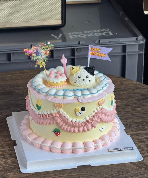 立体小花猫蛋糕 商品图1