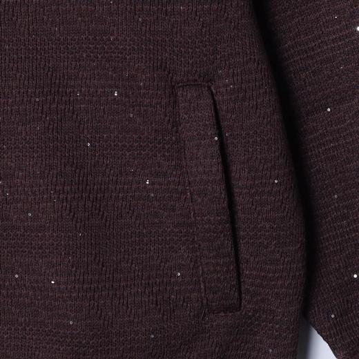 9553SDSA男士秋冬新款痞帅男装美式复古亮片半拉链立领卫衣百搭宽松潮 商品图3