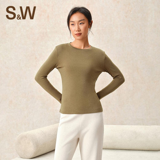 【sw速惟】修身圆领显瘦运动休闲瑜伽长袖S4AW4171 商品图6