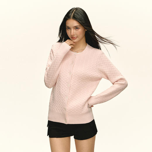 Ariseism 美式复古高级感假两件开衫毛衣外套女秋冬新款上衣 商品图2