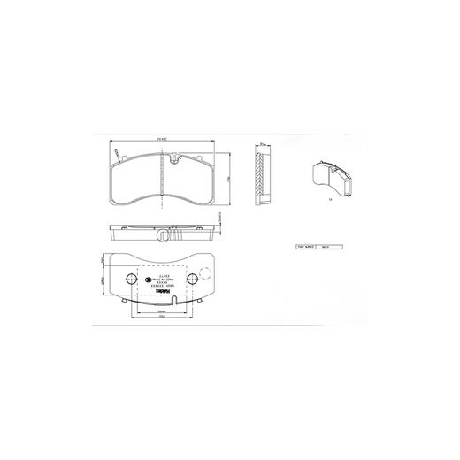 挂车瀚德原厂碟刹片刹车片摩擦片98509/组 商品图4