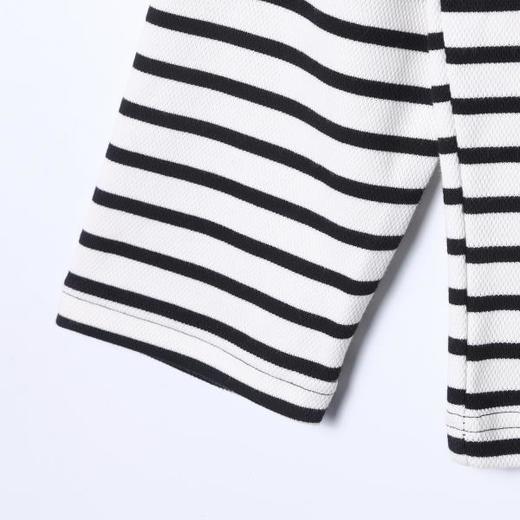 31091SDSA男士秋冬新款痞帅男装简约撞色条纹半纽扣圆领长袖T恤百搭潮 商品图4