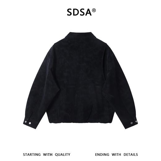 RY1010SDSA男士秋冬新款痞帅男装时尚复古工装翻领夹克外套宽松百搭潮牌 商品图5