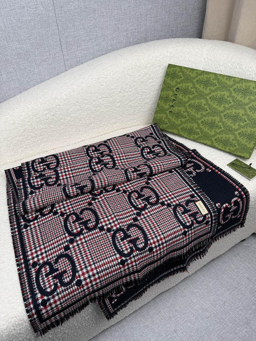 秋冬特惠💰280 古驰围巾【秋冬新款，GG时髦复古双面羊毛围巾！！】 商品图7