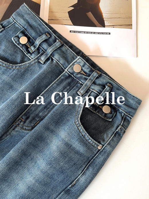 专柜实拍【时髦尖子生】拉夏贝尔/La Chapelle小脚裤的魅力~高腰显瘦百搭修身牛仔裤 商品图6
